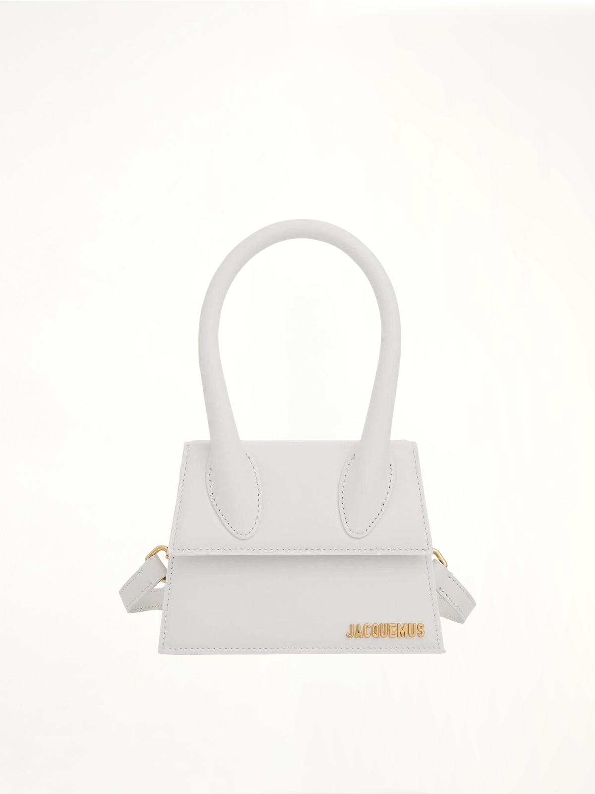 Le Chiquito Moyen Leather Bag in White