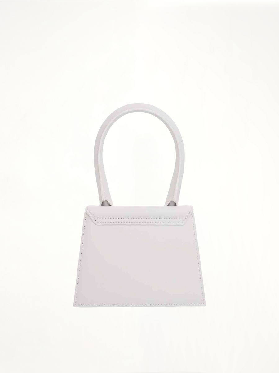 Le Chiquito Moyen Leather Bag in White