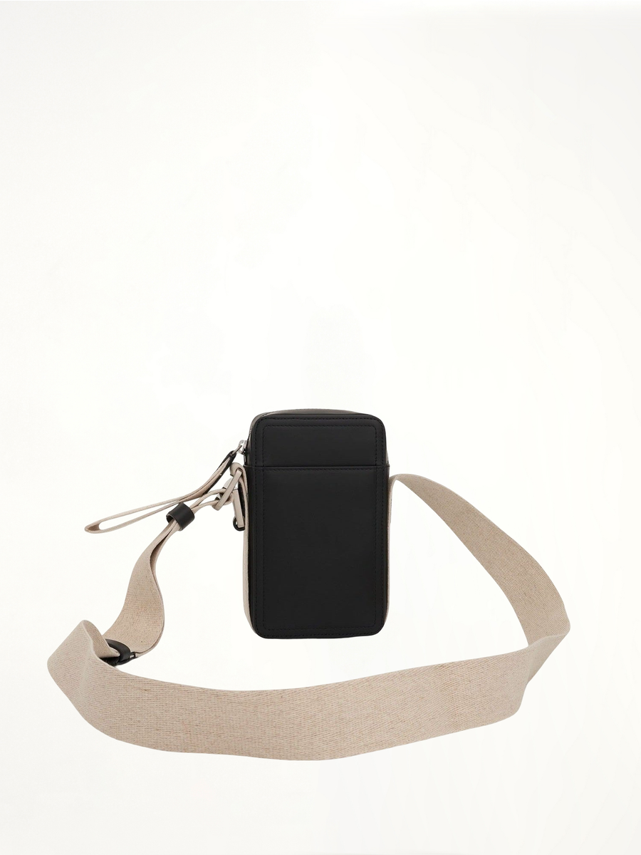 Le Cuerda Vertical Leather Bag in Black