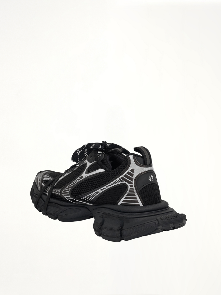 3XL Sneaker in Black/White Back View | BALENCIAGA