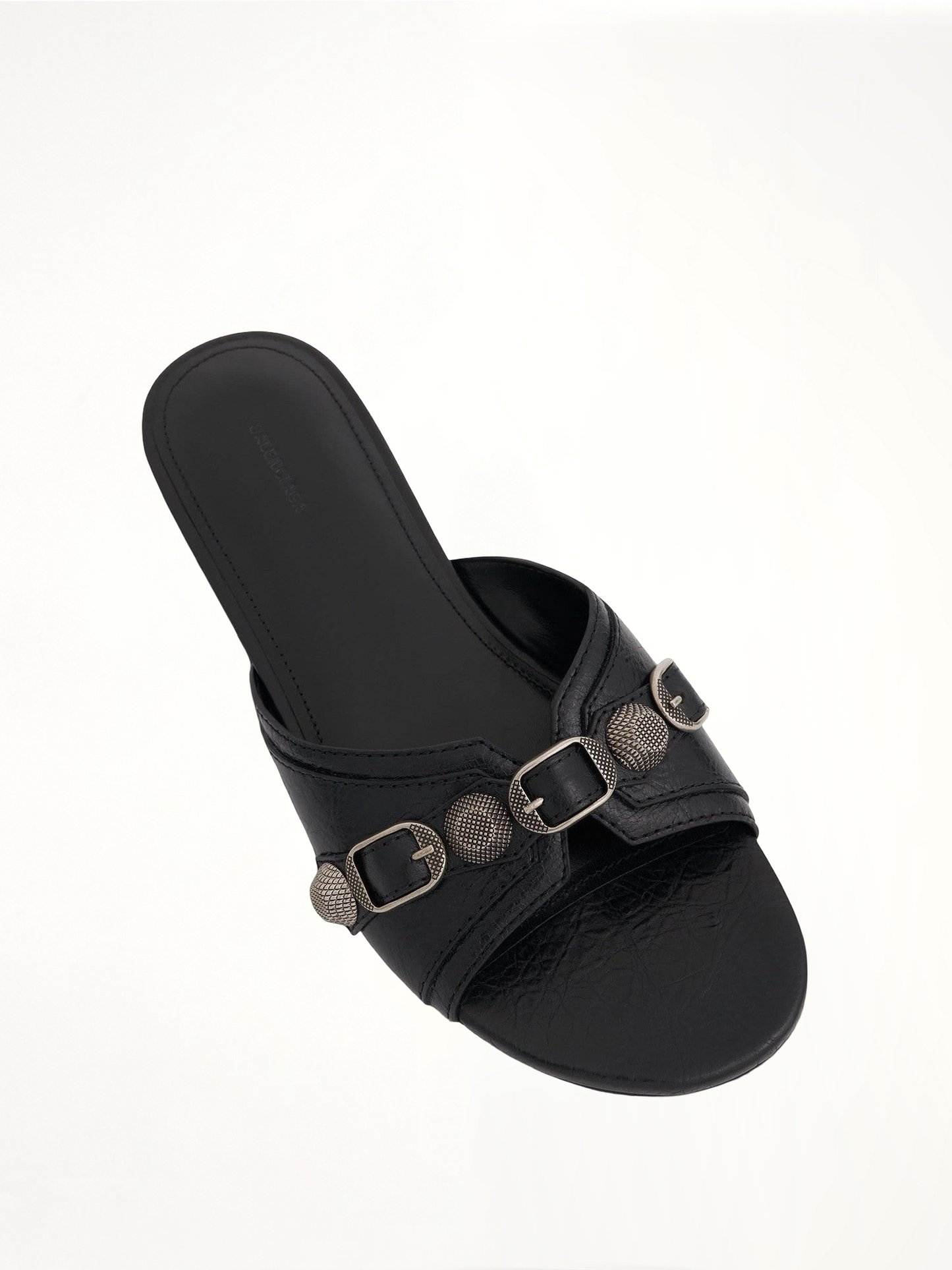 Cagole Sandal in Black/Silver