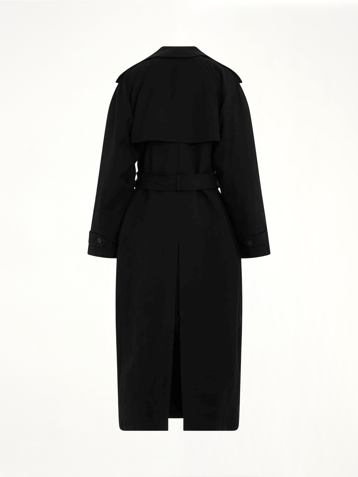 Hourglass Trench Coat in Black