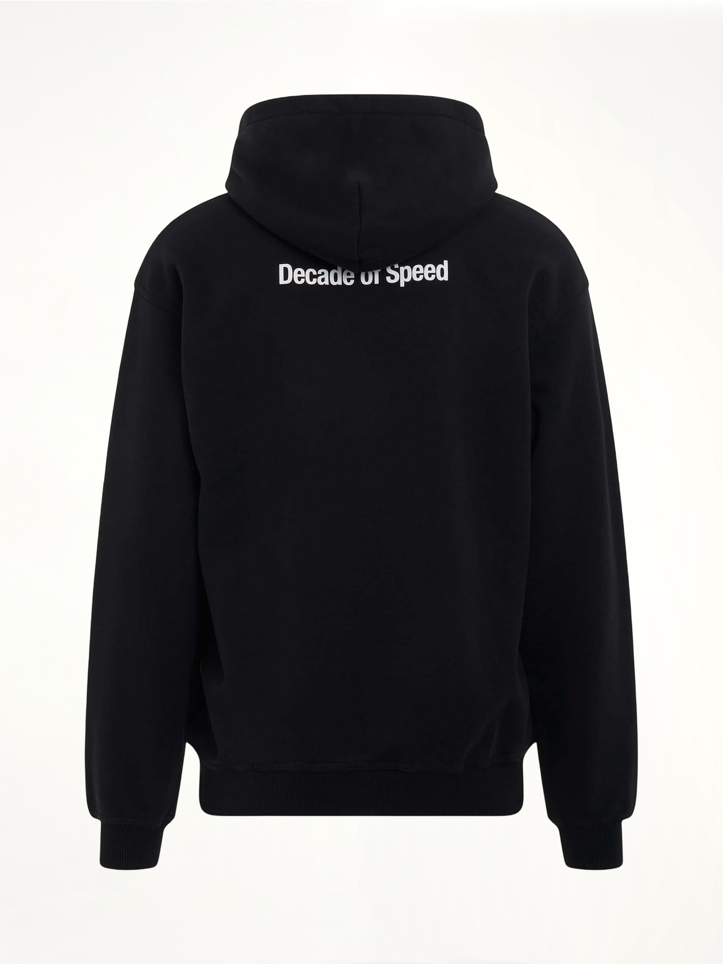 Decade of Speed Hoodie in Jet Black