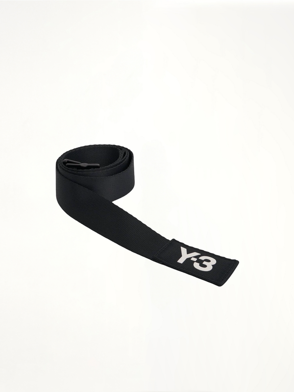 Y-3 黑色经典标志腰带