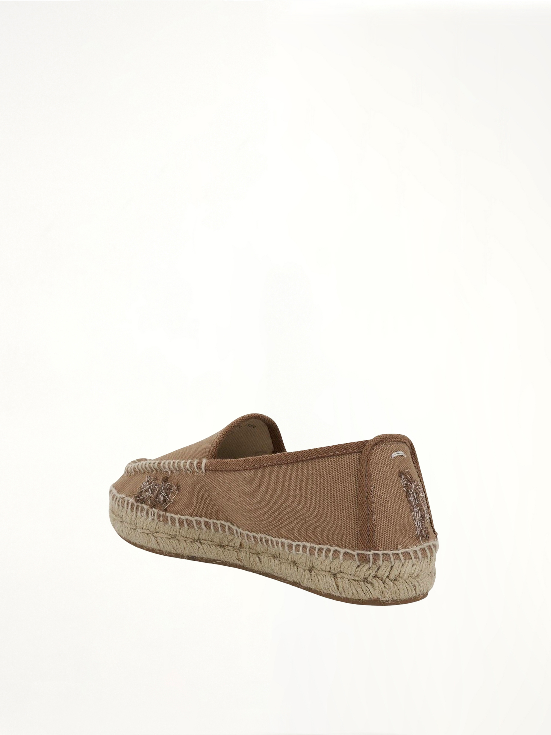 Embroidered Espadrilles in Chamois Top View | MAISON MARGIELA