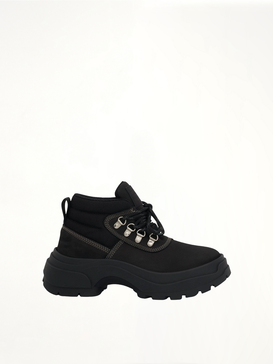Chunky Ankle Boots in Black Side View | MAISON MARGIELA