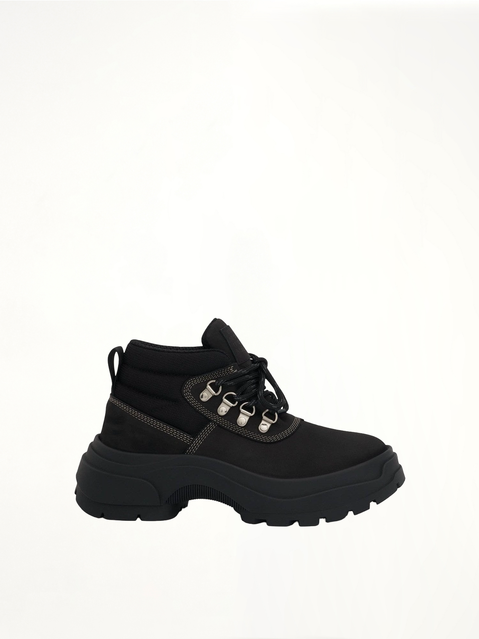 Chunky Ankle Boots in Black Side View | MAISON MARGIELA