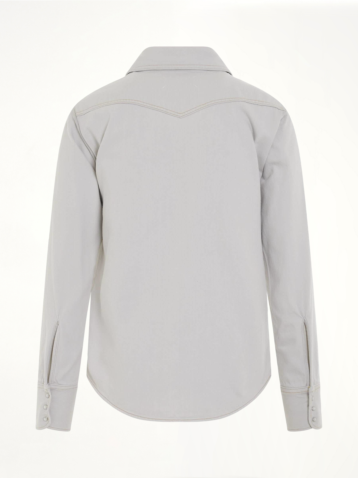 Chalk Selvedge Denim Shirt in Ice