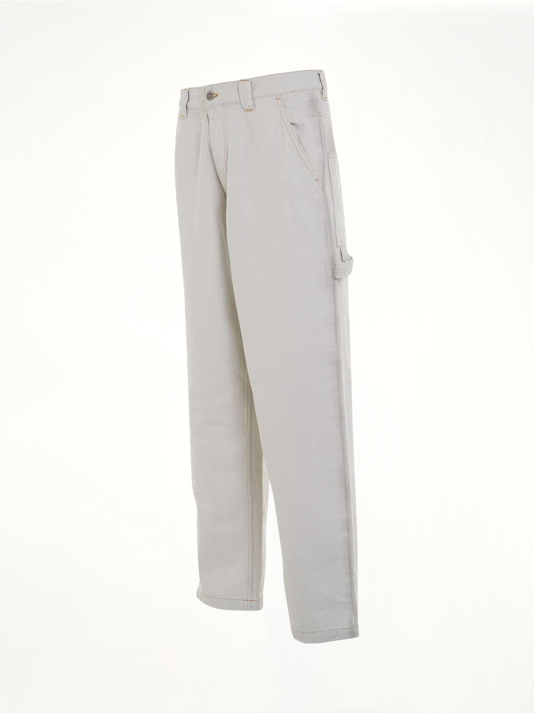 Chalk Selvedge Utility Jeans in Ice