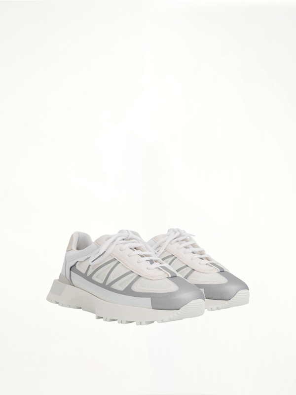 50-50 Sneakers in White Front View | MAISON MARGIELA
