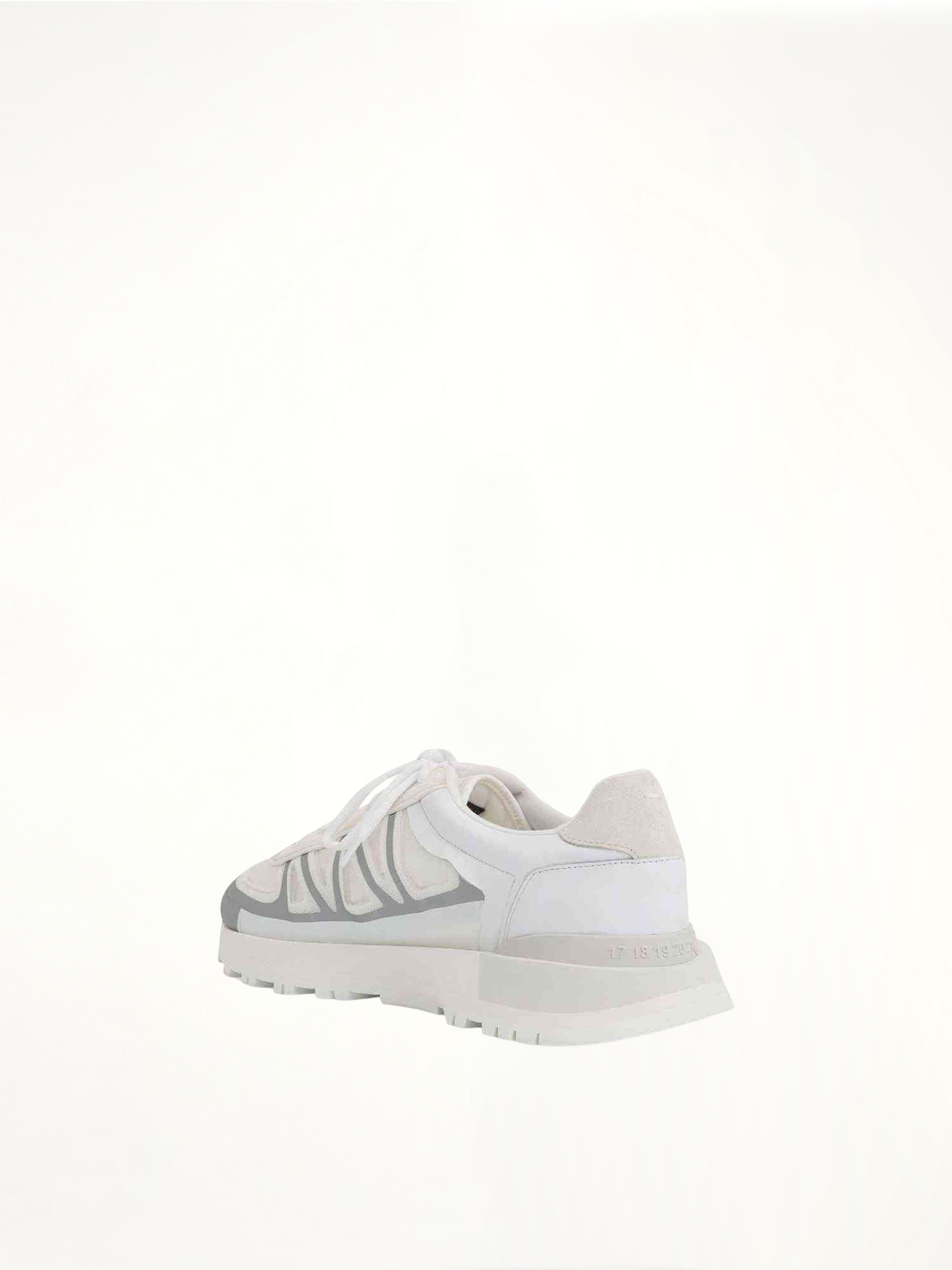 50-50 Sneakers in White Top View | MAISON MARGIELA