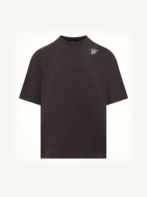 Cotton WD Logo T-Shirt in Charcoal