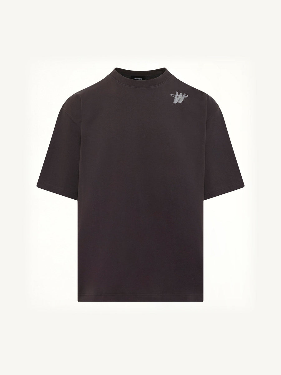 Cotton WD Logo T-Shirt in Charcoal