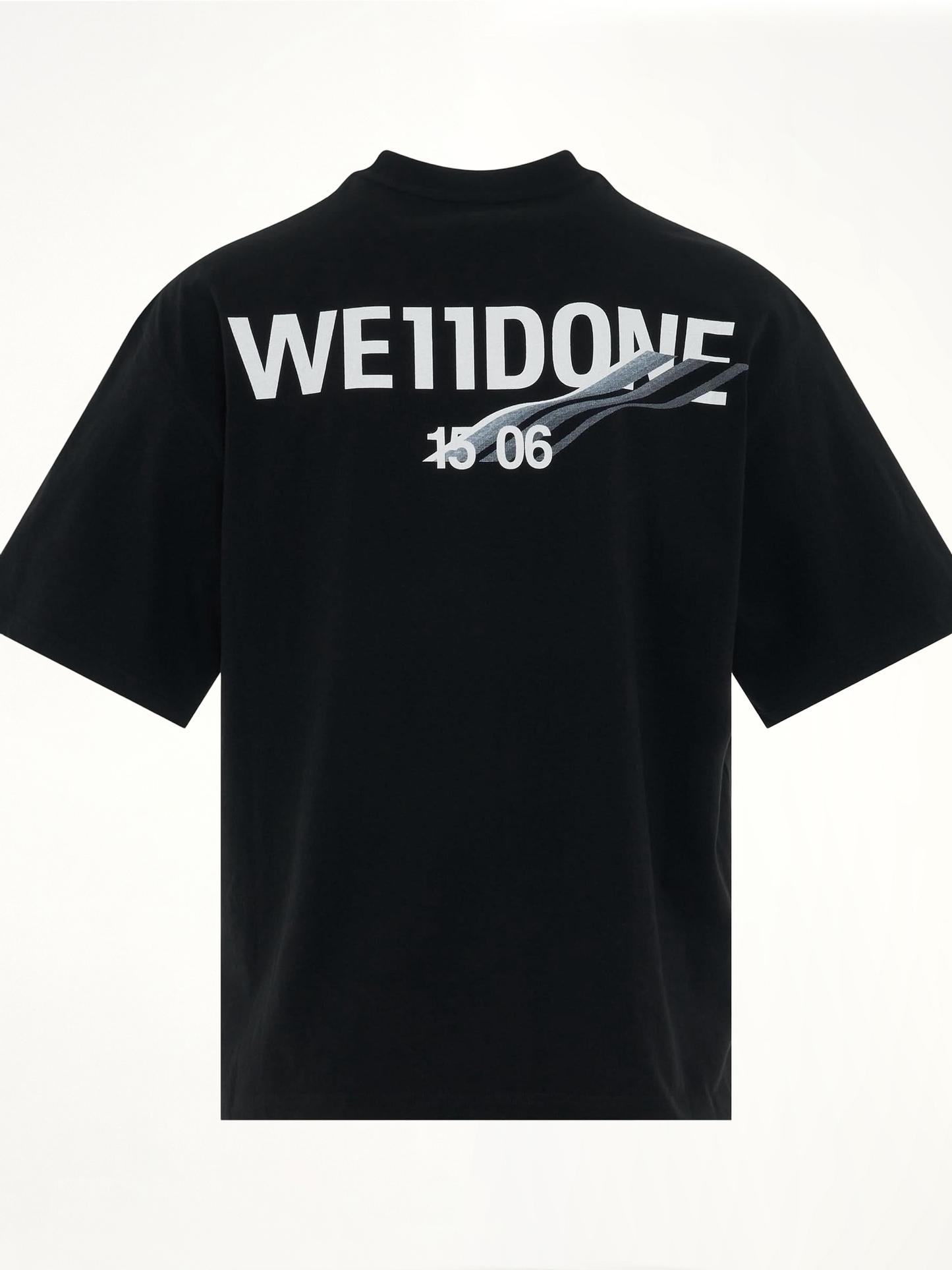 Wave Logo Short Sleeve T-Shirt in Black