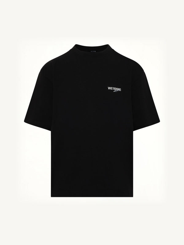 Wave Logo Short Sleeve T-Shirt in Black