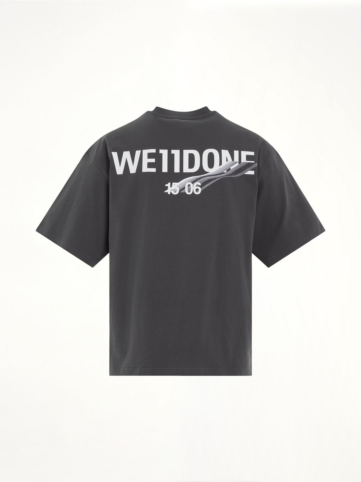 Wave Logo Short Sleeve T-Shirt in Charcoal