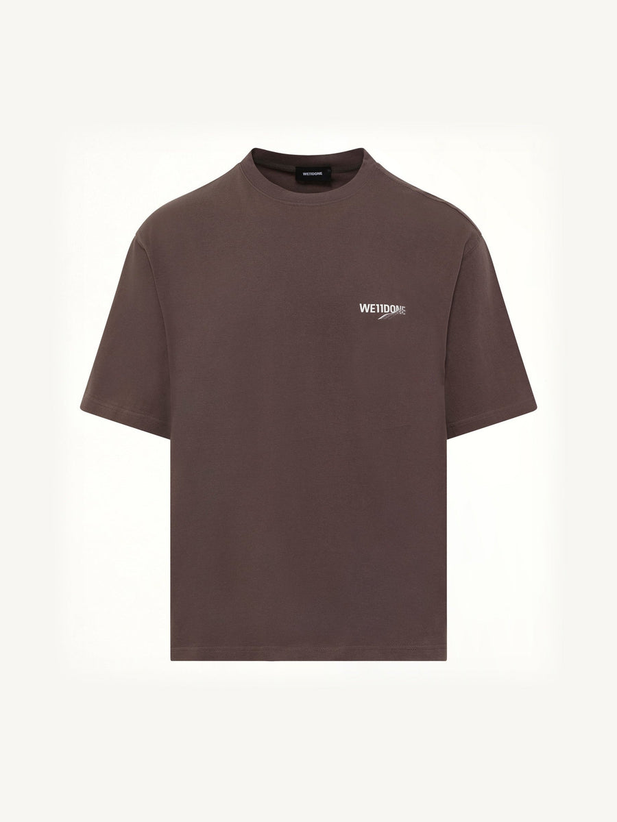 Wave Logo Short Sleeve T-Shirt in Charcoal