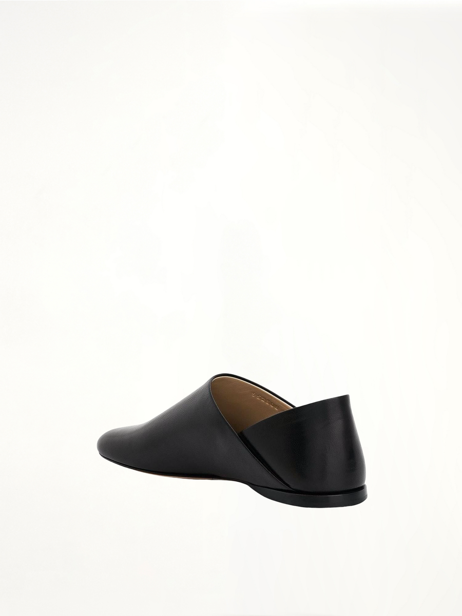 Toy Slipper in Goatskin in Black Back View | LOEWE