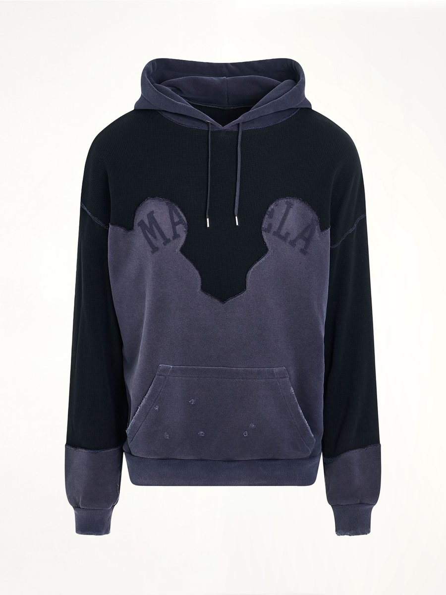 Desconstruction Hoodie in Vintage Blue