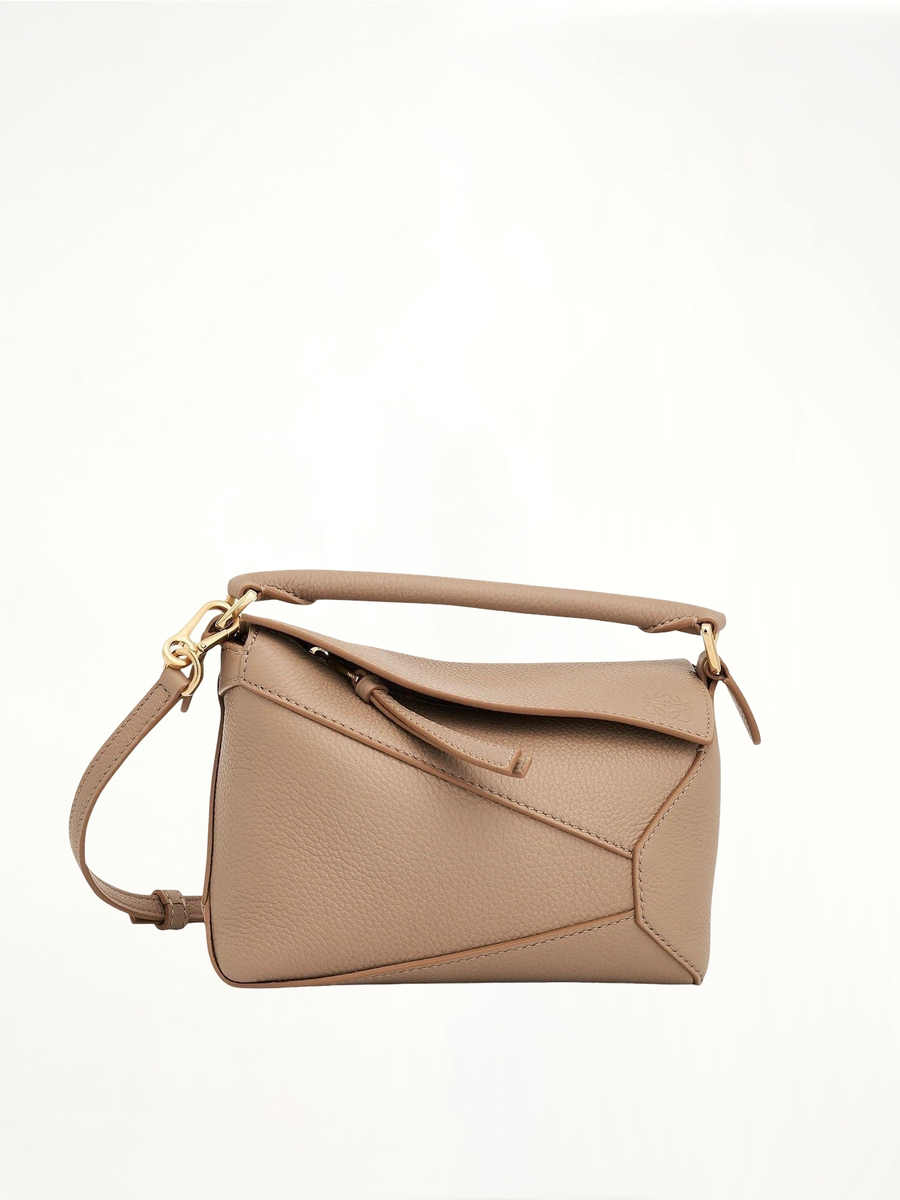 Mini Puzzle Edge Bag in Soft Grained Calf in Sand