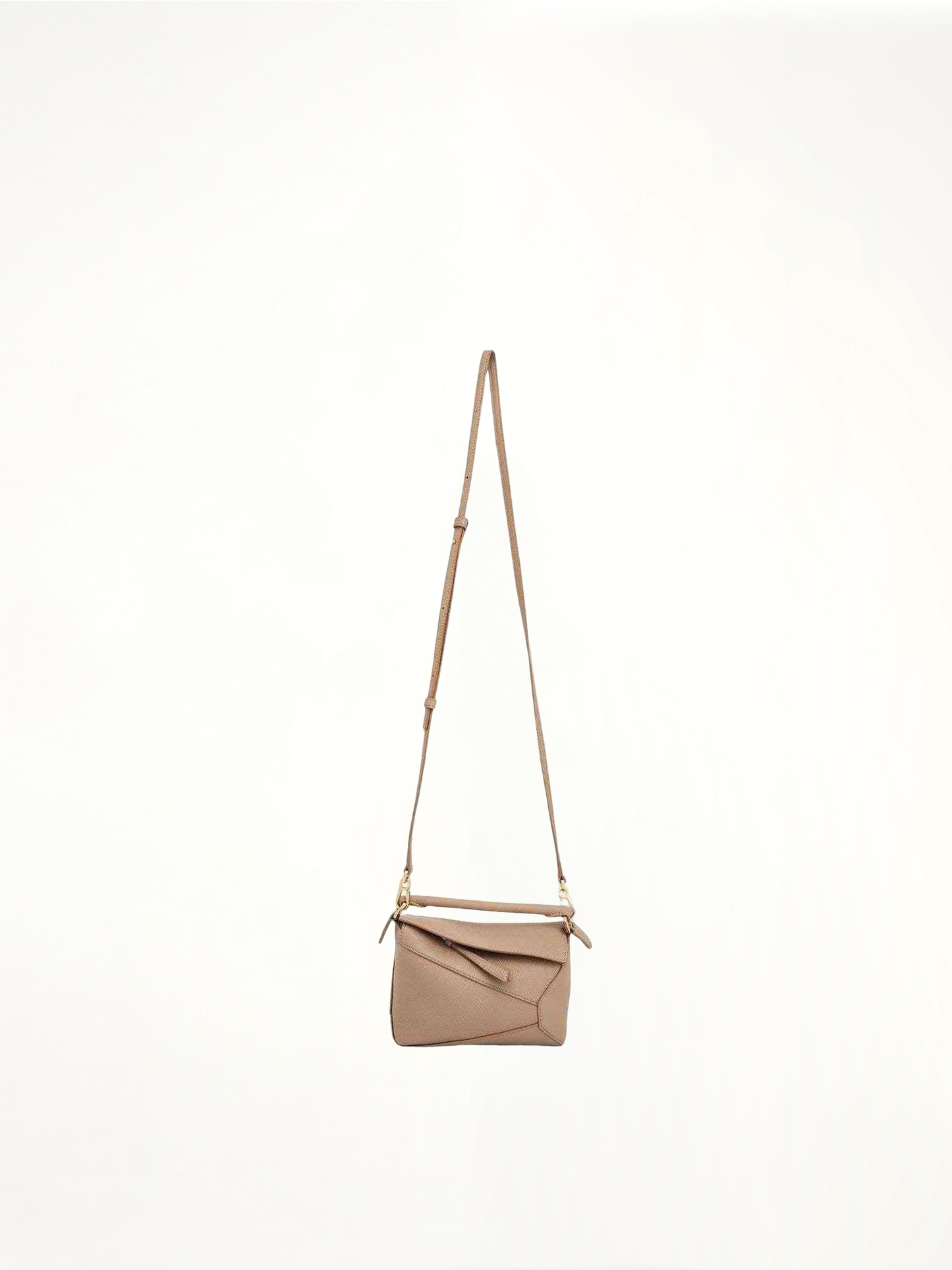 Mini Puzzle Edge Bag in Soft Grained Calf in Sand