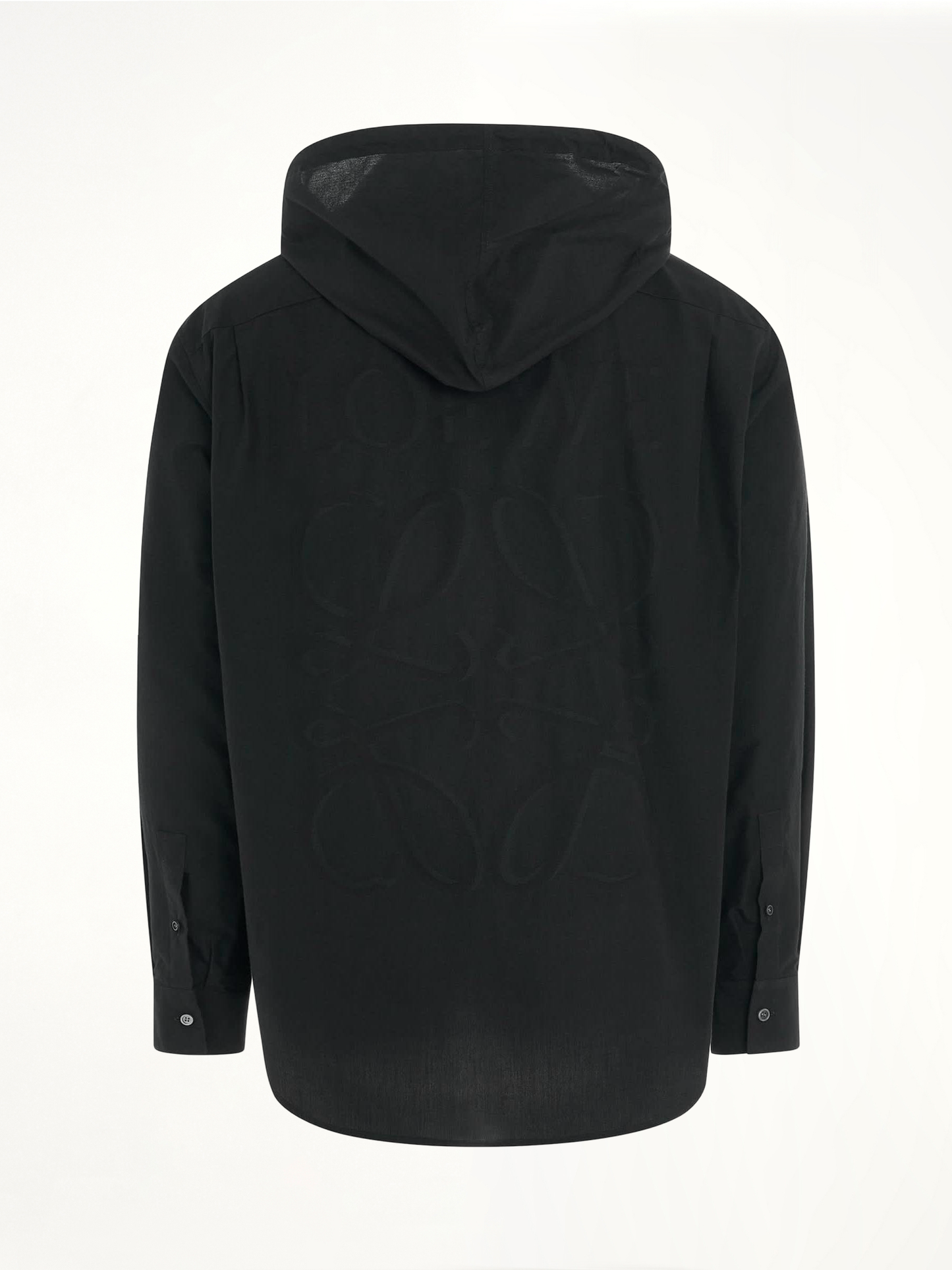 Anagram Jacquard Overshirt in Black