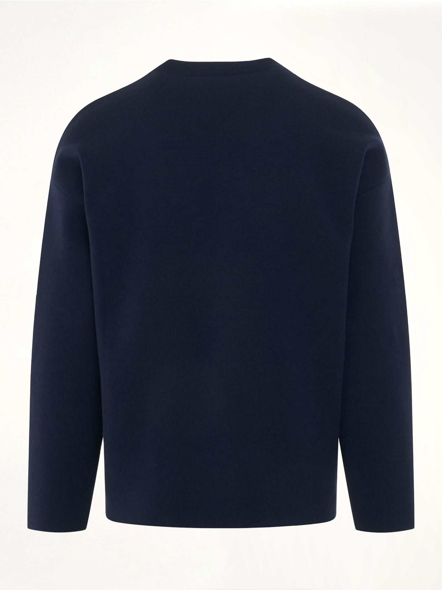 Debossed Anagram Sweater in Navy Blue
