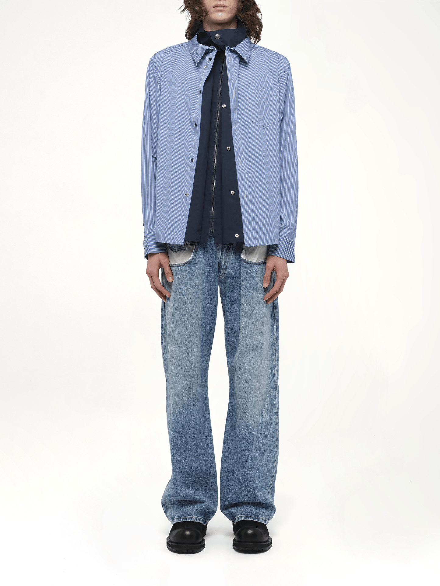 Poplin Shirt in Blue