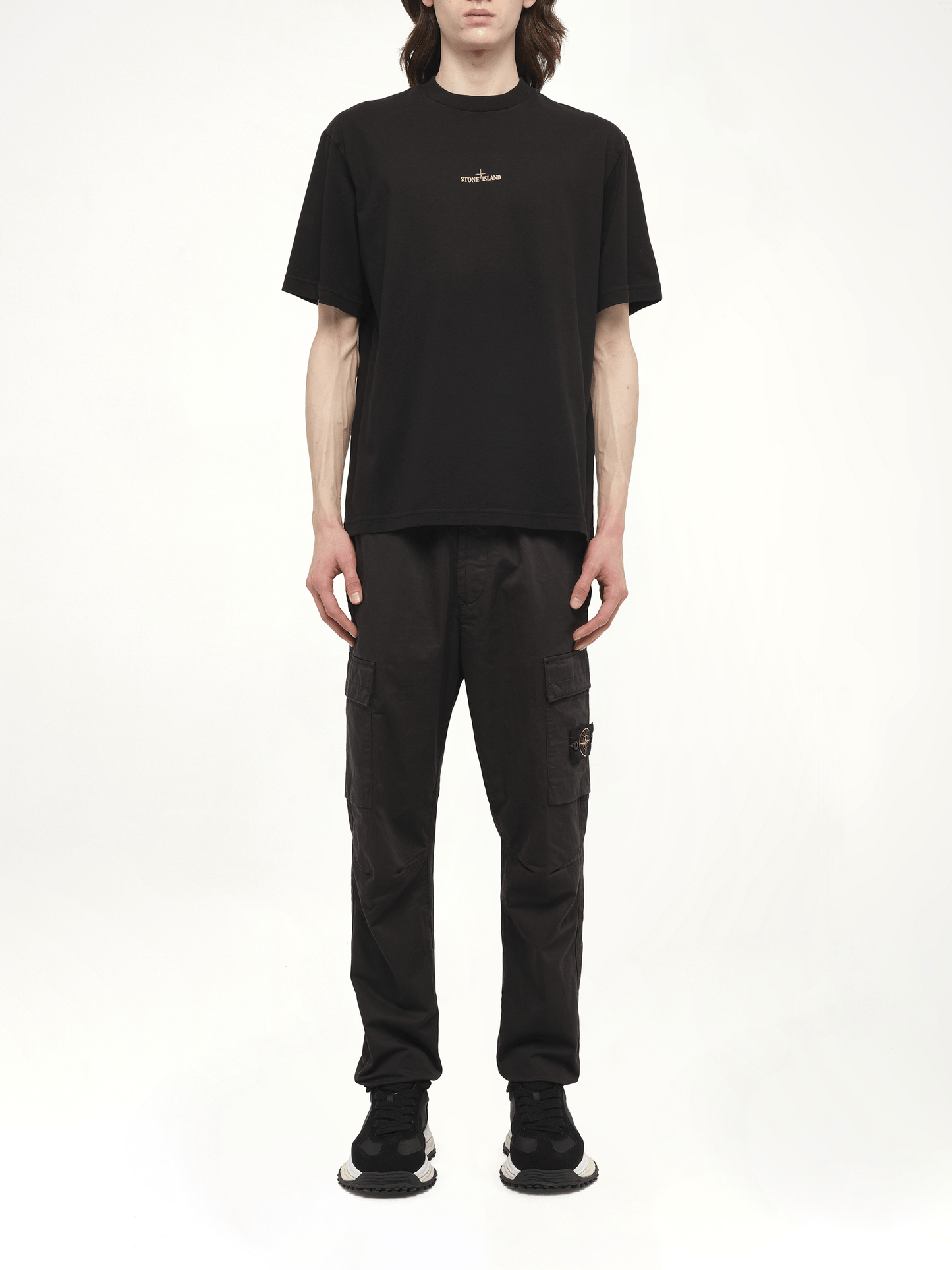 210003 Bleeding Numbers Compass S/S T-Shirt in Black