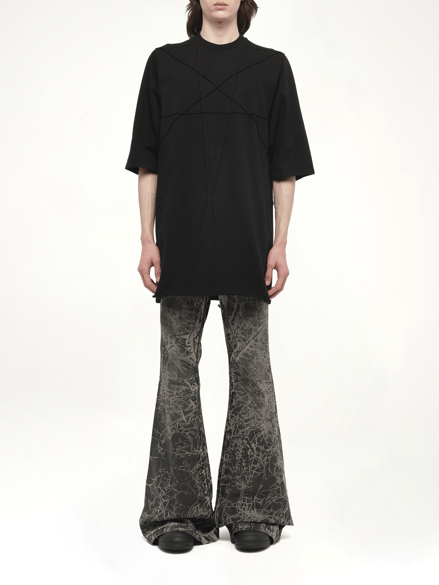 Penta Jumbo SS T-Shirt in Black