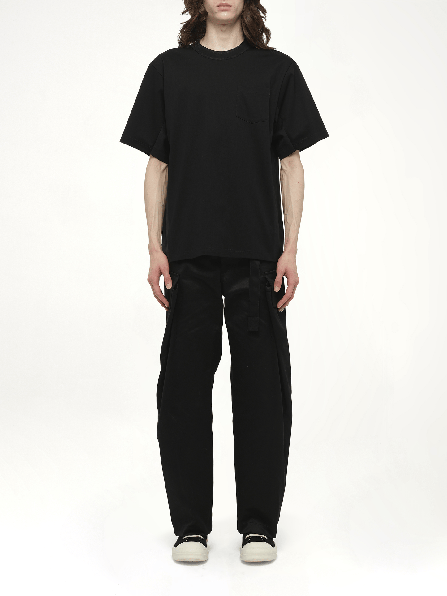 Suiting x Cotton Jersey T-Shirt in Black