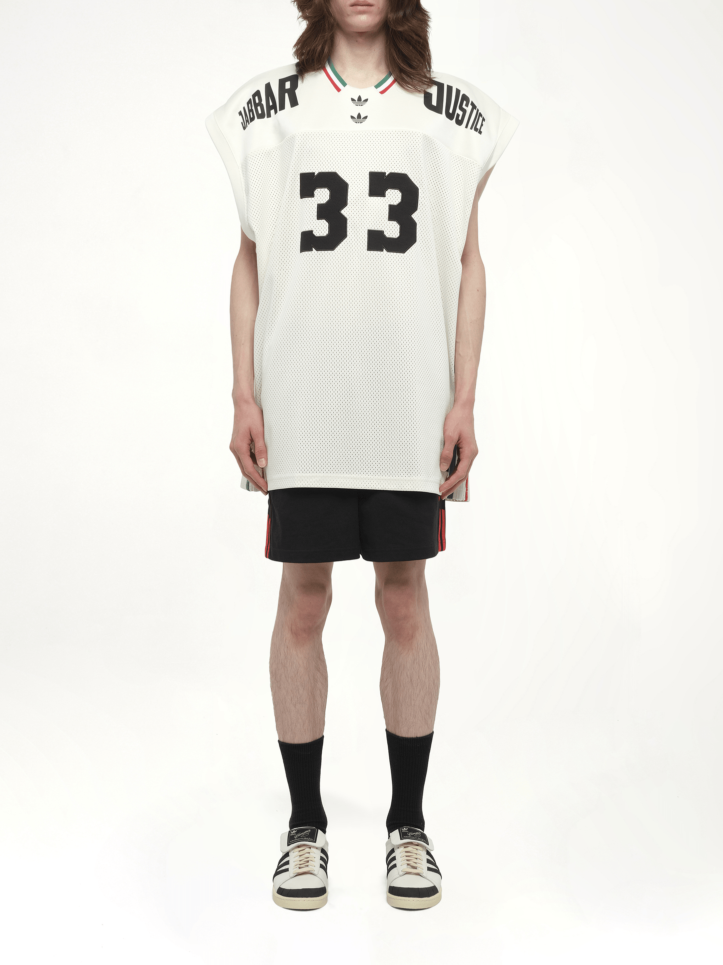 Adidas X Chavarria Jabbar Basketball Jersey in Off White