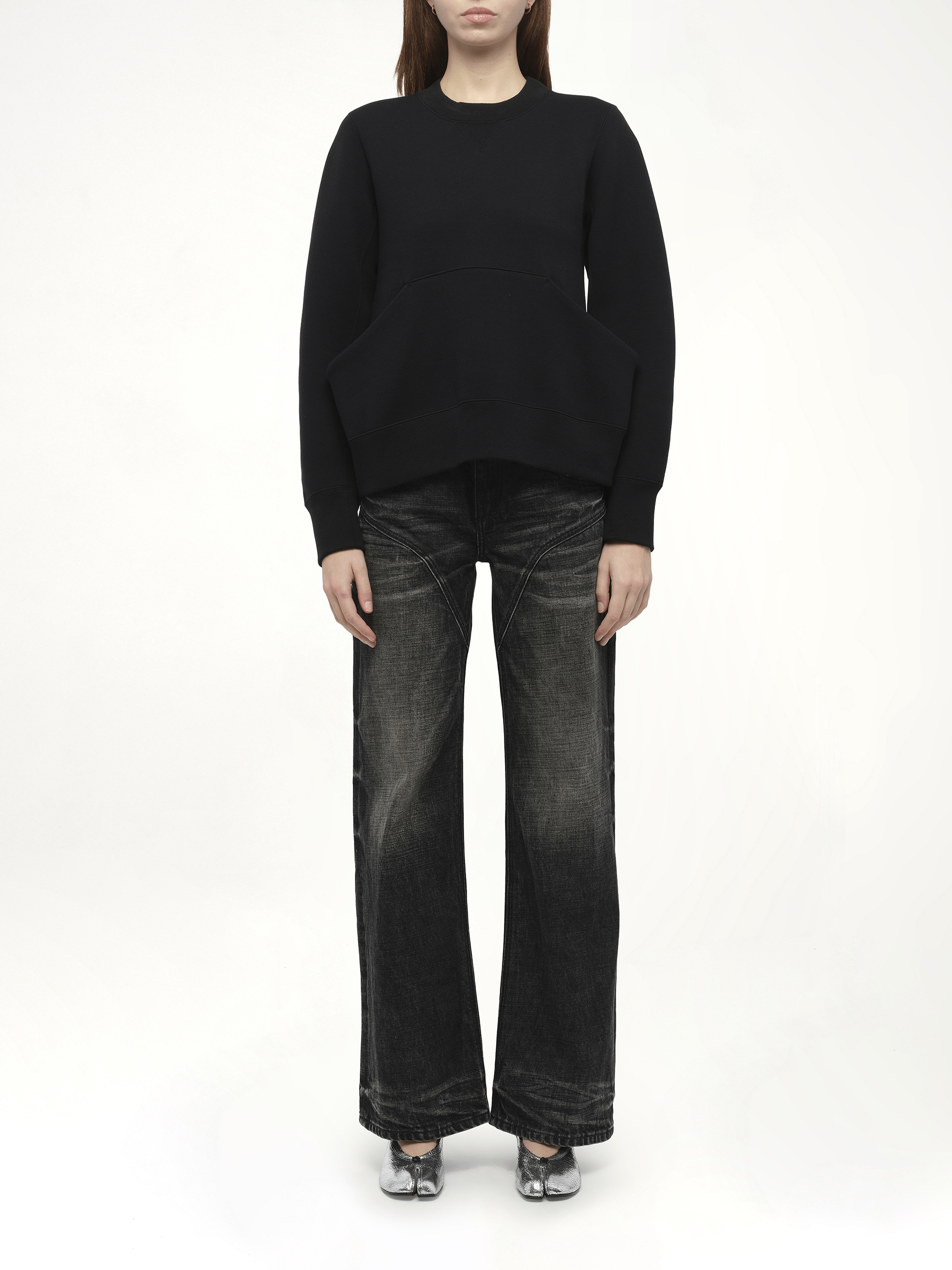 Sponge Sweat Pullover in Black