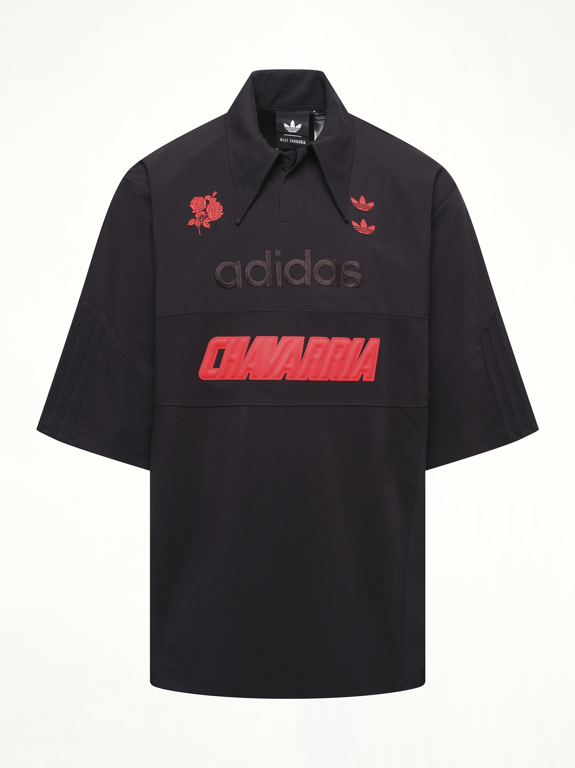 Willy Chavarria Adidas X Chavarria Polo in Black
