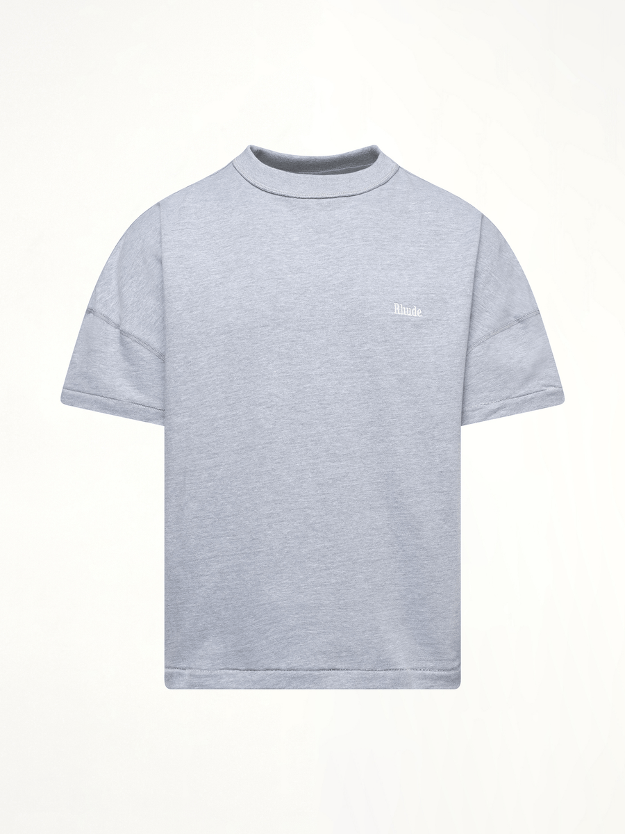 Rhude Classique Reverse T-Shirt in Heather Gray