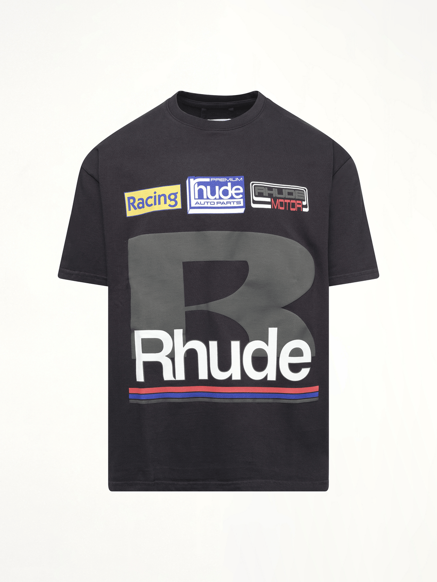 Rhude Petrol Patch T-Shirt in Vintage Black