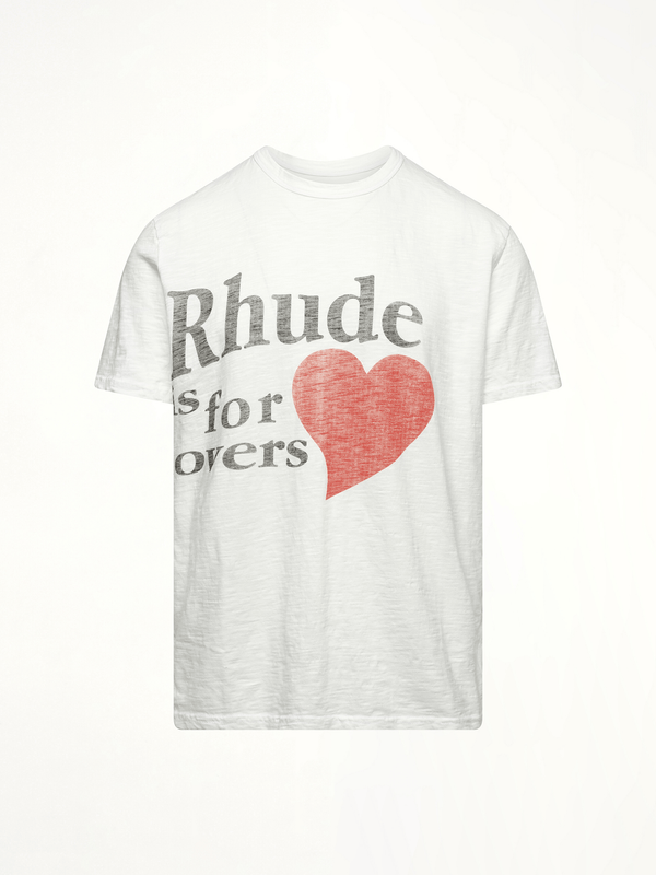 Rhude Rhude Lovers Slub Tee in White