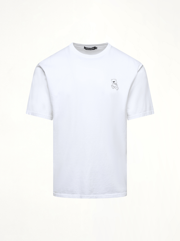 Undercover Small Teddy Bear Printed T-Shirt in White