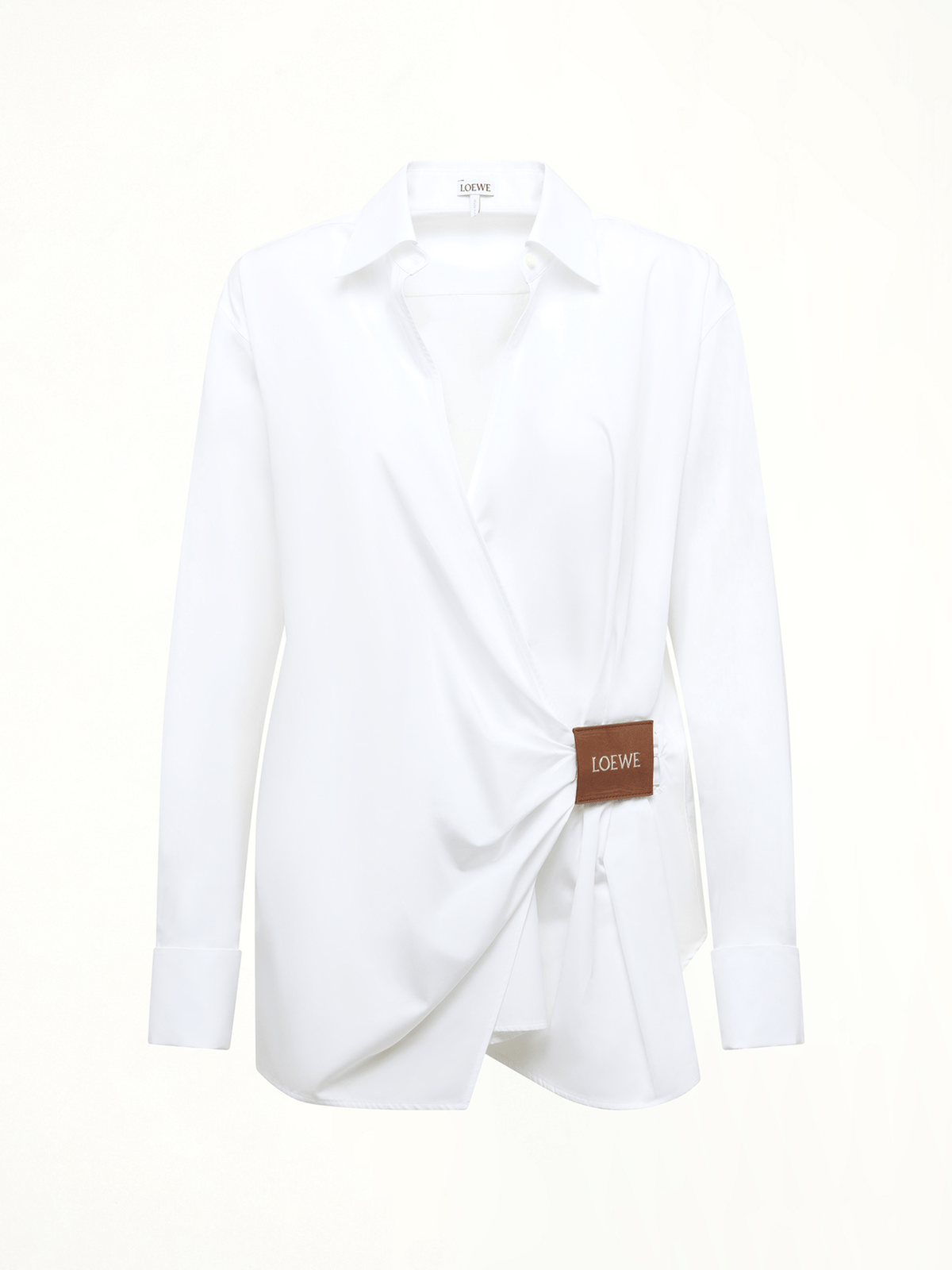 Loewe Draped Logo Shirt in White