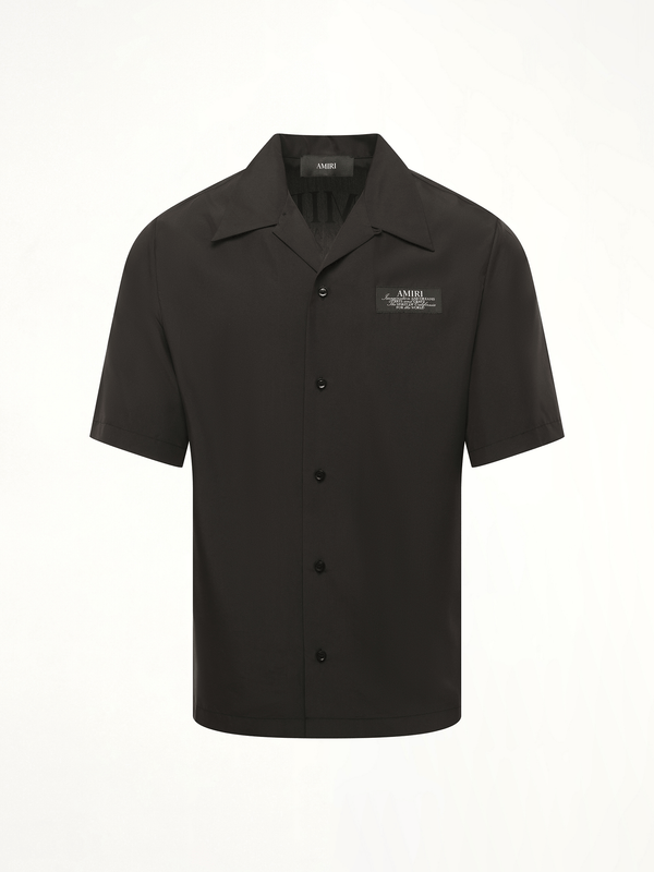 Amiri Spirit Bowling Shirt in Black