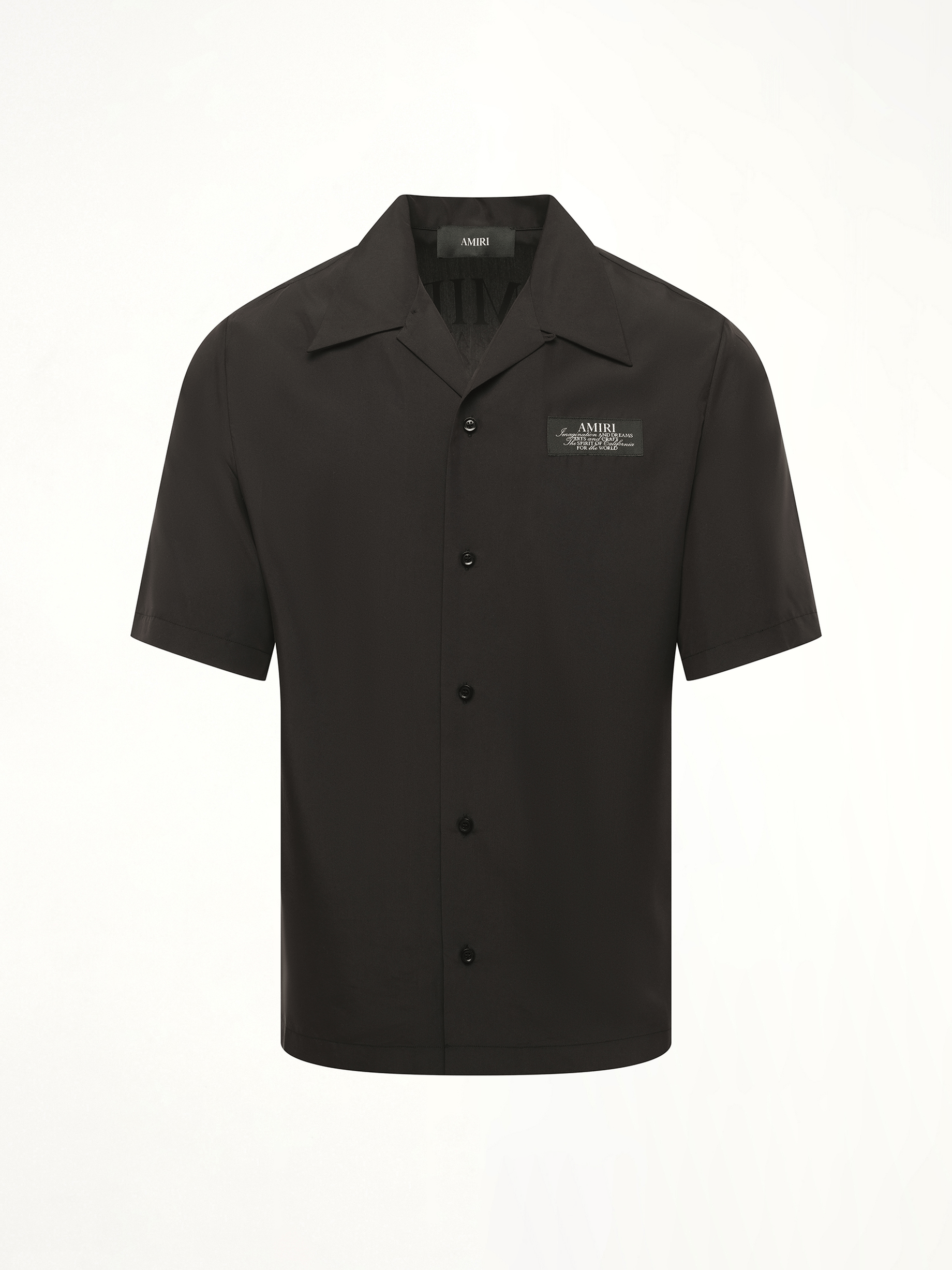Amiri Spirit Bowling Shirt in Black