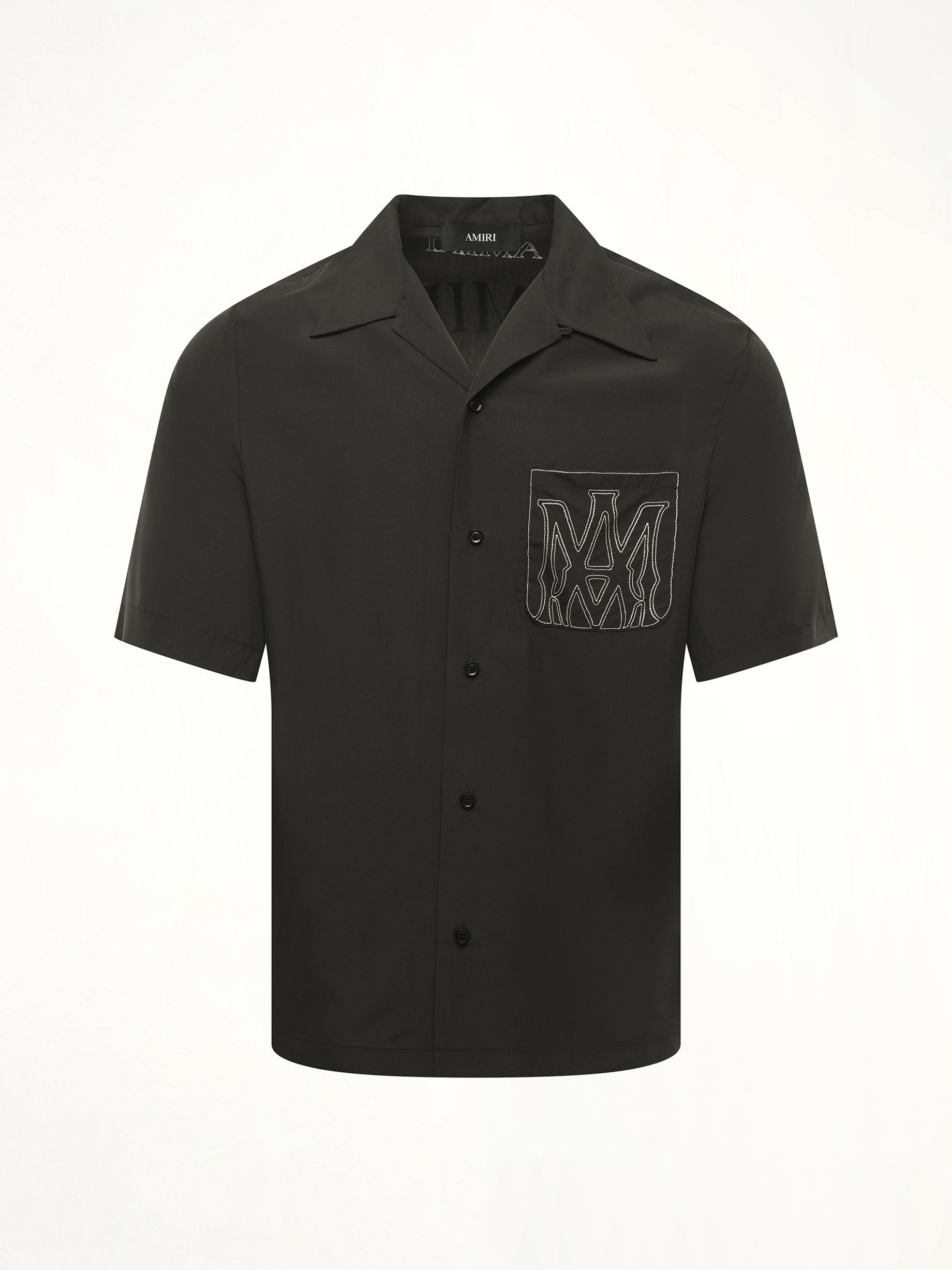 MA Outline Bowling Shirt in Black