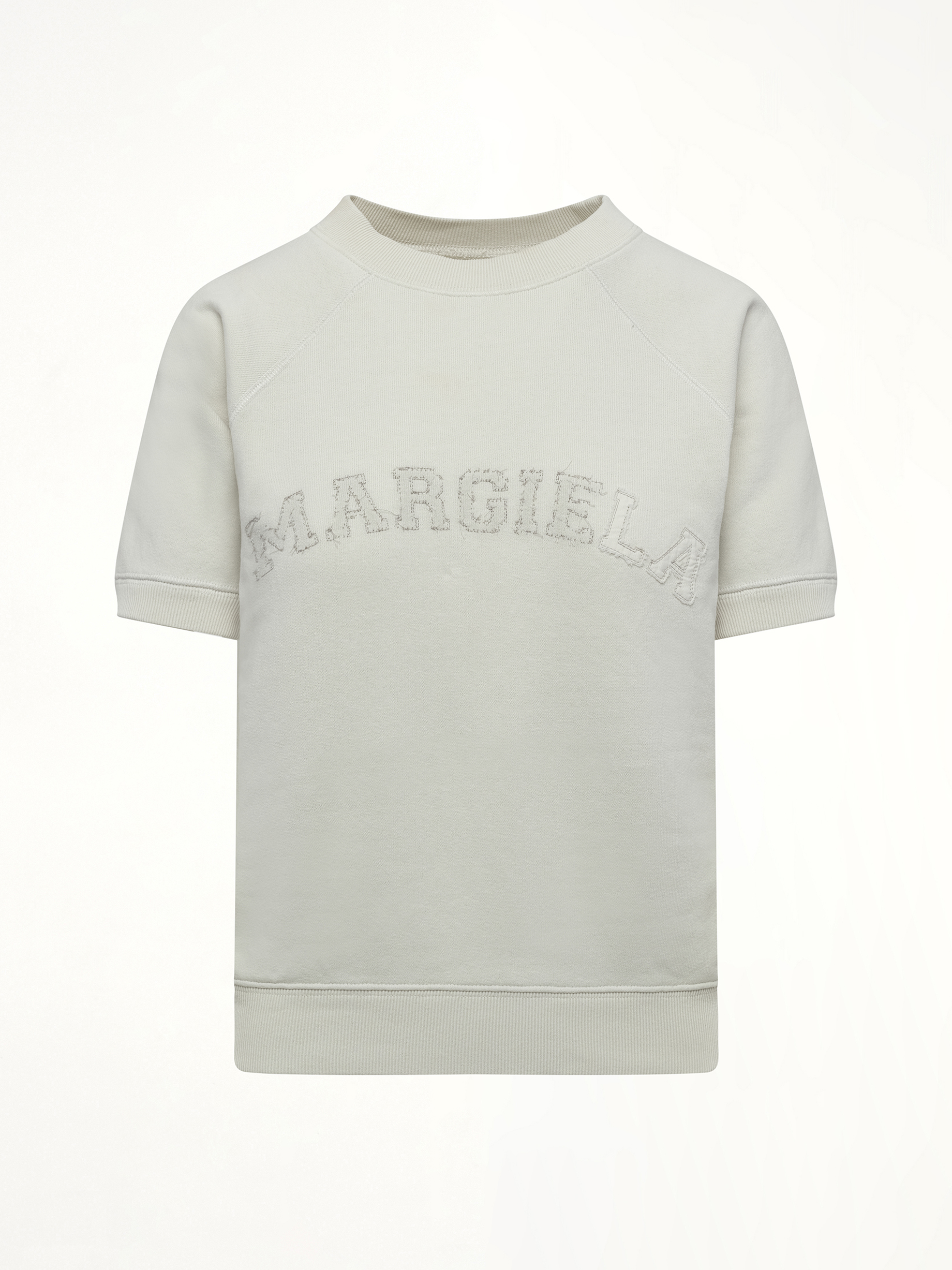 Margiela Short Sleeve Sweatshirt in Butter