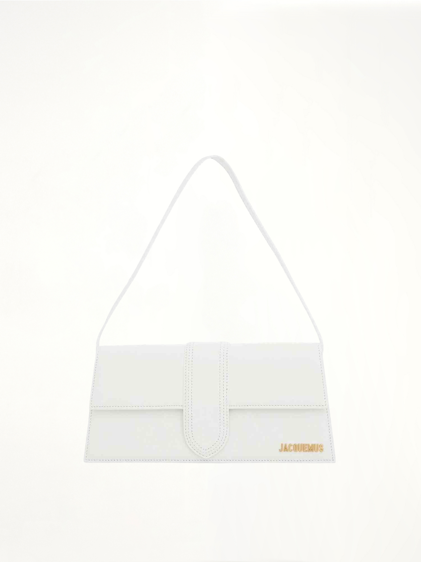 Le Bambino Long Leather Bag in White