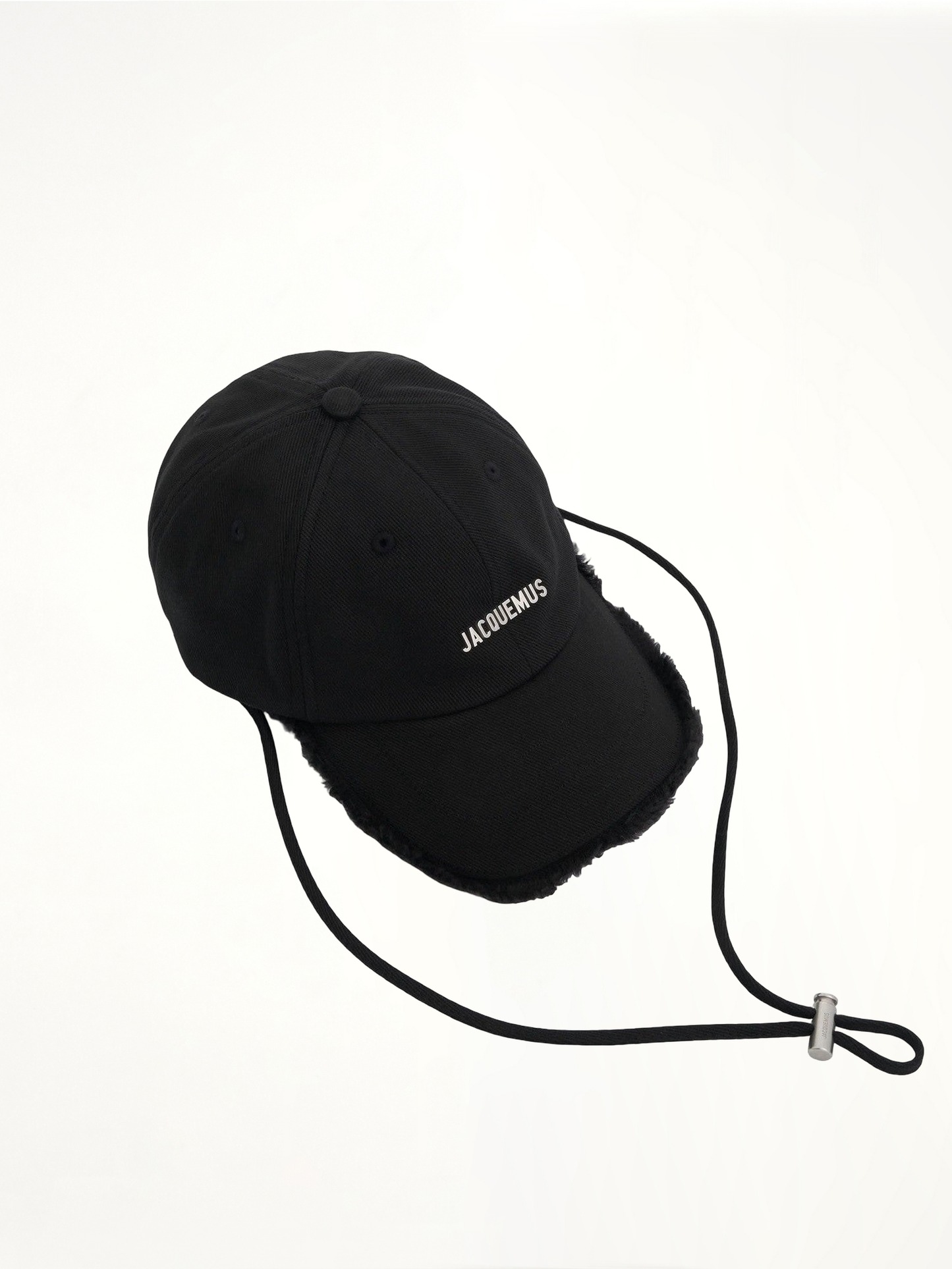 Artichaut Fringe Baseball Cap in Black