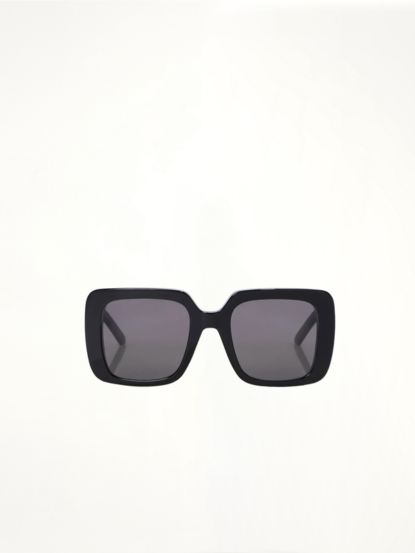 WilDior S3U 10A0 Square Sunglasses in Black