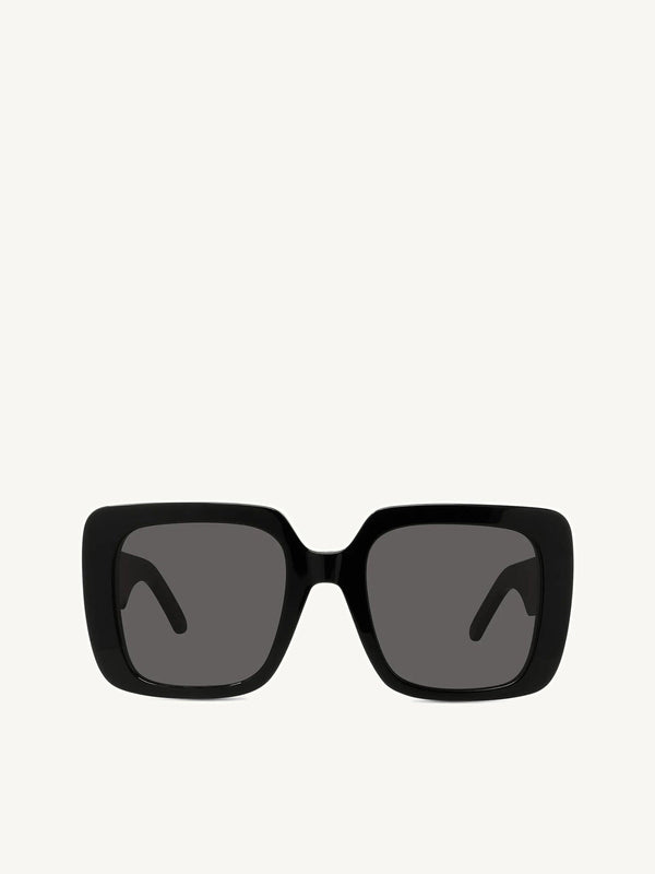 WilDior S3U 10A0 Square Sunglasses in Black