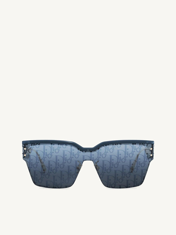 DiorClub M4U 30B800 Oblique Mask Sunglasses in Blue