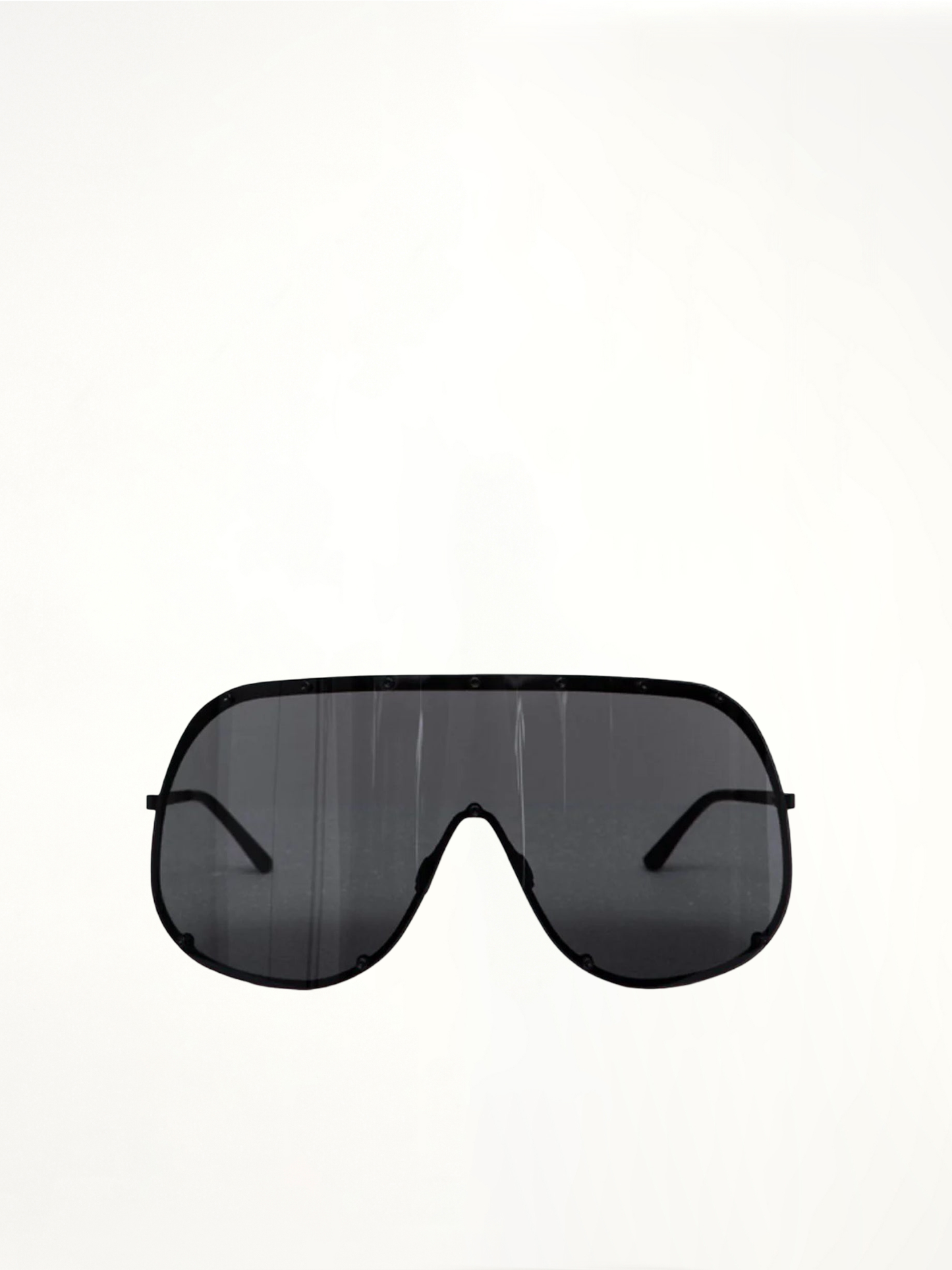 Oversized Shield Sunglasses in Black