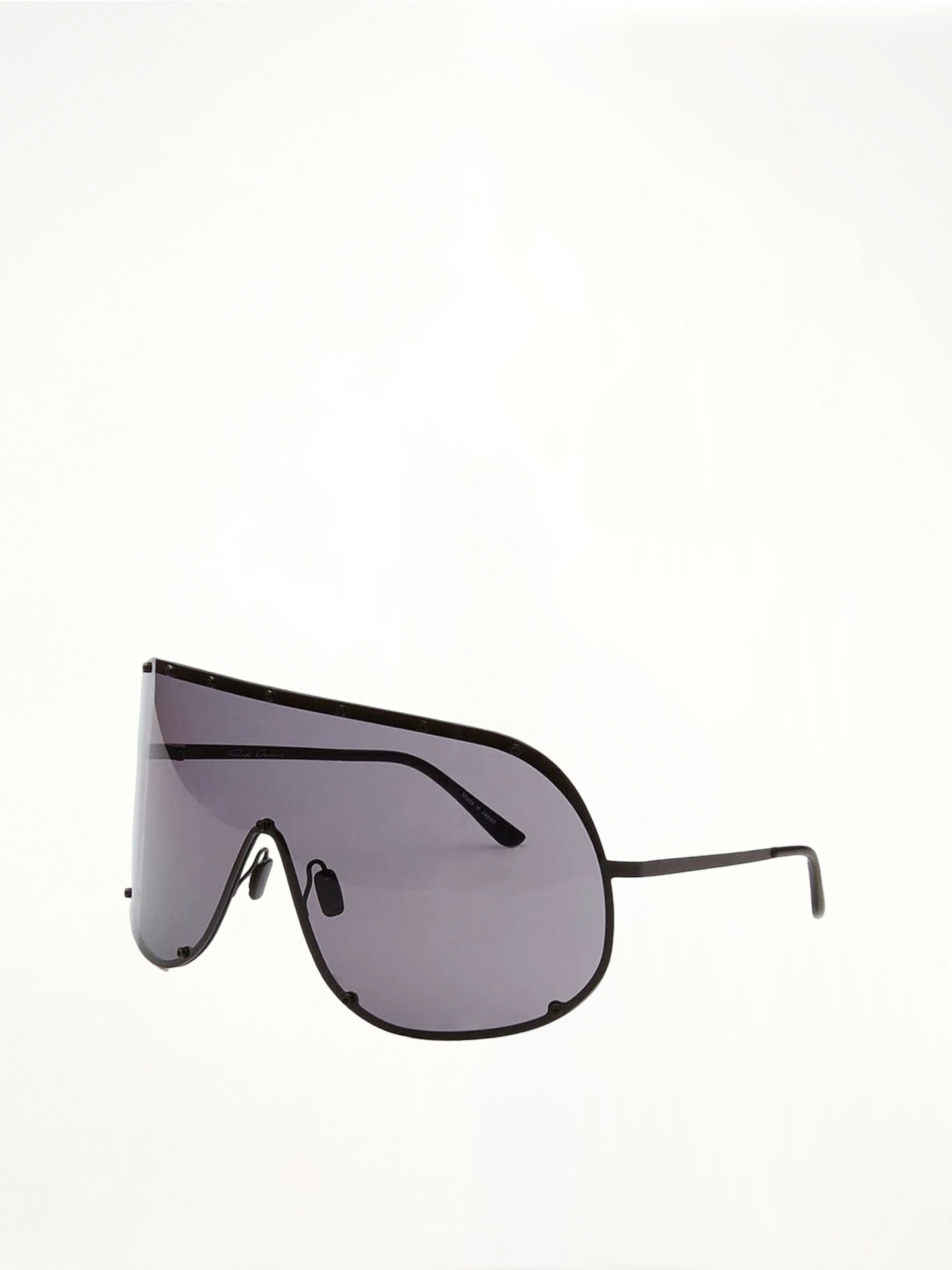 Oversized Shield Sunglasses in Black